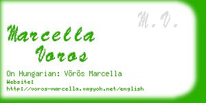 marcella voros business card