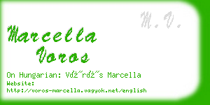 marcella voros business card